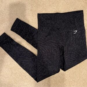 Gymshark Black Textured Leggings